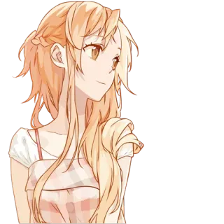 😊 anime, girl, cute, manga, character, illustration whatsapp sticker
