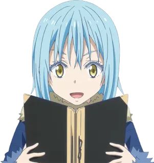 😃 Rimuru Tempest That Time I Got Reincarnated as a Slime Anime, Isekai, Slime, Magia, Fantasia telegram sticker