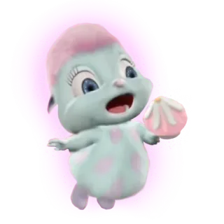 🍭 Bibble Bibble, Barbie, cartone animato, personaggio, carino, personaggio Barbie whatsapp sticker