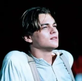 😐 Leonardo DiCaprio Titanic aktor, leonardo dicaprio, titanic, film telegram sticker