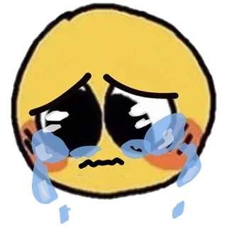 😭 Emoji, Triste, Llorando, Emocional, Lágrimas telegram sticker