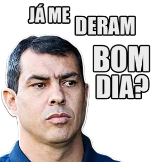 🌞 JÁ ME DERAM BOM DIA? buenos días, humor, expresión, saludo whatsapp sticker