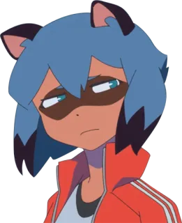 😑 Michiru Kagemori BNA Anime, Chica, Tanuki, Dibujos animados, Lindo, BNA whatsapp sticker