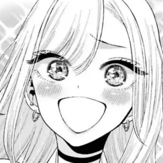 😅 Anime, Manga, Femme, Joyeux, Sourire, Fille telegram sticker