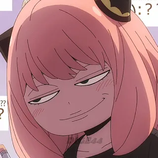 👿 Anya Forger Spy x Family Anime, Spy x Family, Anya, Forger, Cartone animato telegram sticker