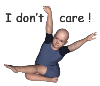 🙄 I don't care! whatsapp sticker