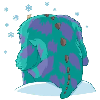 ❄️ Sully Monsters, Inc. Sully, James P. Sullivan, Monster AG, Disney, Pixar, Cartoon telegram sticker
