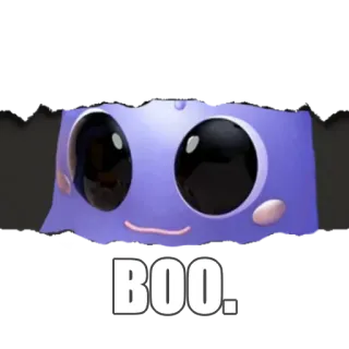 👻 BOO. bu, fofo, adesivo, fantasma, halloween, assustador whatsapp sticker