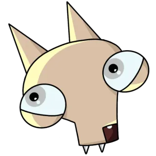 🙄 dibujos animados, perro, gracioso, animal, lindo telegram sticker