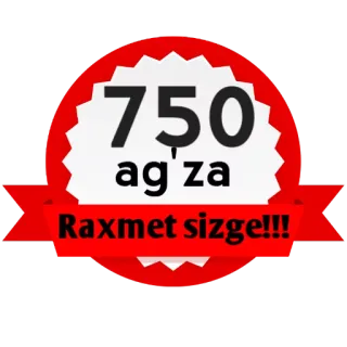🤪 750 ag'za
Raxmet sizge!!! thank you, celebration, achievement, Uzbek language telegram sticker