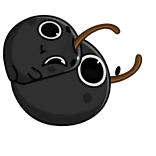 🤗 음식, 슬픈, 과일, 체리, 귀여운, 만화 telegram sticker