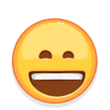 😆 Biểu tượng cảm xúc, Cười, Hạnh phúc, Mặt, Niềm vui, Vàng telegram sticker