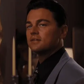 😕 Leonardo DiCaprio актер, мужчина, фильм, знаменитость, портрет telegram sticker