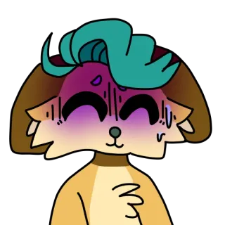 😅 Мультфильм, Собака, Милый, Животное, Наклейка, Смешной telegram sticker
