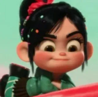 ✨ Vanellope Wreck-It Ralph Dessin animé, Fille, Princesse, Mignon, Disney, Les Mondes de Ralph, Vanellope telegram sticker