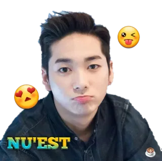 ☹ NU'EST kpop, musique, divertissement, groupe, célébrité telegram sticker