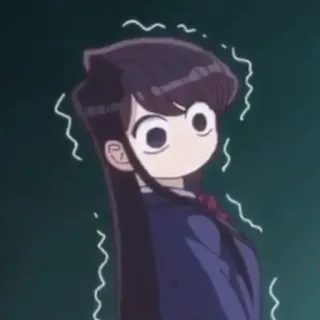 🍀 Komi Shouko Komi Can't Communicate อนิเมะ, Komi Can't Communicate, โคมิโชโกะ, น่ารัก, ขี้อาย, สีหน้า, มังงะ telegram sticker