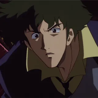 🚬 Spike Spiegel Cowboy Bebop Anime, Desenho animado, Western espacial, Personagem, Ficção científica whatsapp sticker