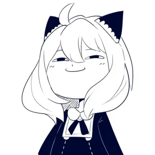😏 Anya Forger Spy x Family Anime, Manga, Spy x Family, Anya Forger, Cartoon, Lustig, Arrogant telegram sticker