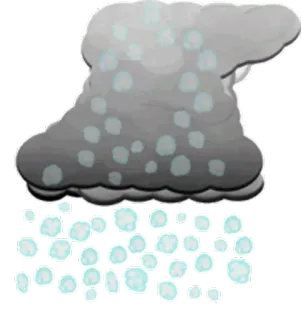🌨 Wolke, Hagel, Wetter, Sturm telegram sticker