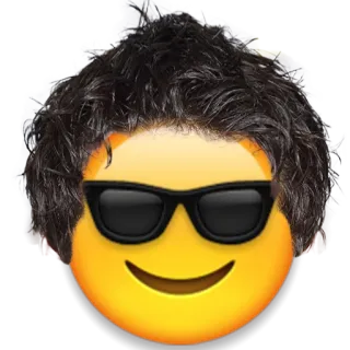 😎 emoji, sunglasses, cool, fun, face telegram sticker