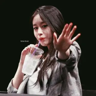 🥀 XIACDAI person, woman, drink, hand, girl, asia whatsapp sticker