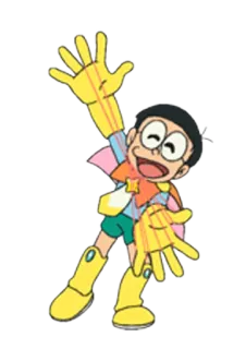 😄 Nobita Nobi Doraemon アニメ, 漫画, まんが, 日本, 子供, のび太, ドラえもん whatsapp sticker