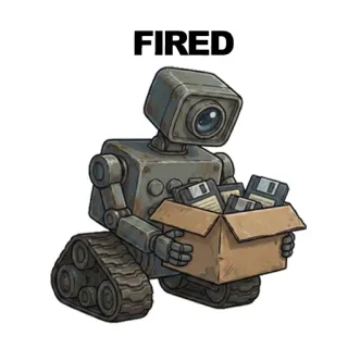 ❌ WALL-E FIRED telegram sticker
