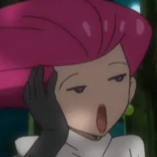 😑 Jessie Pokemon Jessie, Pokémon, Equipe Rocket, Anime, Cara Engraçada, Desenho Animado, Personagem telegram sticker