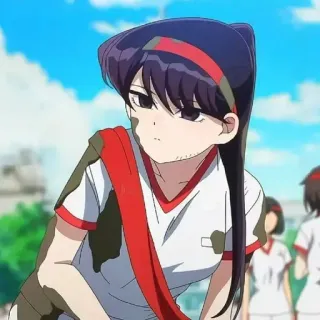 💈 Komi Shouko Komi Can't Communicate Аниме, Komi Can't Communicate, Коми Сёко, Спорт, Грязь, Уборка telegram sticker