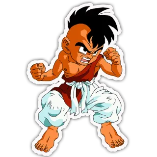 👱 Uub Dragon Ball Anime, Dragon Ball, Uub, Karakter, Pertarungan, Kartun whatsapp sticker