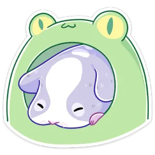 ☹️ hamster, animal, fofo, sapo, animal de estimação, desenho animado whatsapp sticker