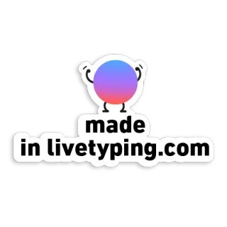 🔴 made in livetyping.com livetyping, website, internet, made in, sticker, typing, online telegram sticker