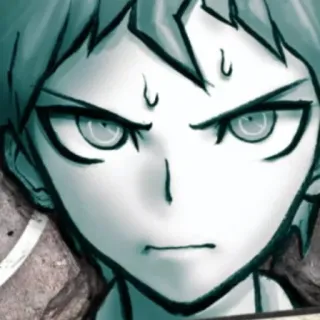 😨 Hajime Hinata Danganronpa Anime, Personagem, Danganronpa, Hajime Hinata, Video game whatsapp sticker