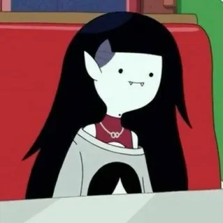 🖤 Marceline Adventure Time Мультфильм, Вампир, Время приключений, Марселин, Анимация, Персонаж telegram sticker