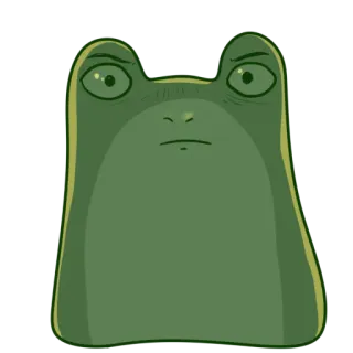 😡 frog, animal, green, cartoon, character, amphibian telegram sticker