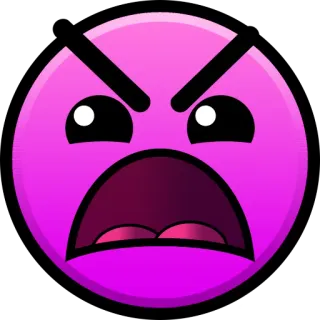 🤬 marah, emoji, wajah, merah muda, meme telegram sticker