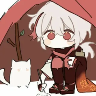 ♥️ Kaedehara Kazuha Genshin Impact Anime, Jeu vidéo, Art numérique, Kawaii, Mignon telegram sticker