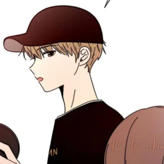 📜 AN Anime, Personaje, Dibujo animado, Chico, Gorra telegram sticker
