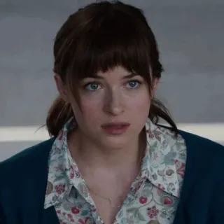 🍂 Anastasia Steele Fifty Shades of Grey Film, Dakota Johnson, Frau, Brünette, Fifty Shades whatsapp sticker