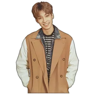 😁 orang, potret, pria, tersenyum, mode, kasual telegram sticker