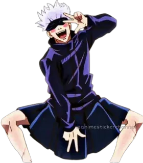 😆 Gojo Satoru Jujutsu Kaisen Anime, Gojo, Jujutsu Kaisen, Gojo Satoru telegram sticker