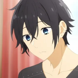 ❄️ Miyamura Izumi Horimiya Anime, Horimiya, Miyamura Izumi, Manga, Romance, Escuela telegram sticker