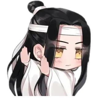 🏵 Chibi, Anime, Dito medio, Maleducato telegram sticker