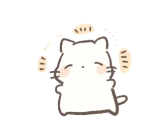 🤗 kat, schattig, sticker, cartoon, dier telegram sticker