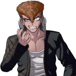 😤 Mondo Oowada Danganronpa Anime, Personaggio, Mondo Owada, Danganronpa telegram sticker