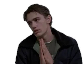 🙏 James Franco attore, celebrità, uomo, ritratto telegram sticker