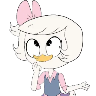 🤔 Daisy Duck desenho animado, pato, disney, animal, personagem telegram sticker