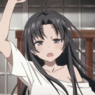 😑 cô gái anime, hoạt hình, nhân vật telegram sticker