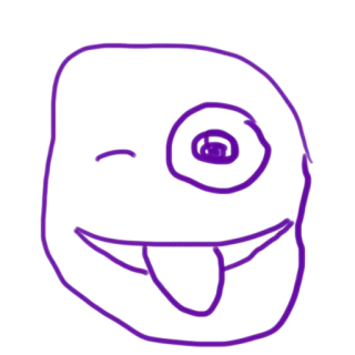 😜 sorridente, piscadela, língua, desenho animado, emoji, rosto whatsapp sticker